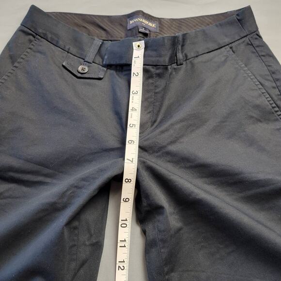 Banana Republic Black Shorts Low Rise Bermuda Classic Flat Front Women's Size 4 - Picture 8 of 10